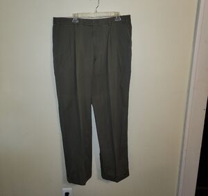 Hitl Men's Elegant Olive Dress Pants